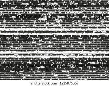 Distressed overlay texture of old brickwork, grunge background. abstract halftone vector illustration.
