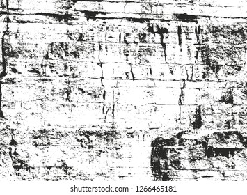 Distressed overlay texture of old brickwork, grunge background. abstract halftone vector illustration.