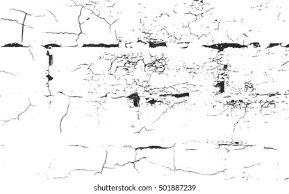 Distressed overlay texture of old brickwork, grunge background. abstract halftone vector illustration.