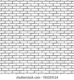 Distressed overlay texture of old brickwork, grunge background. abstract halftone vector illustration.