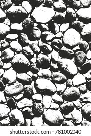 Distressed overlay texture of old brickwork, grunge background. abstract halftone vector illustration.