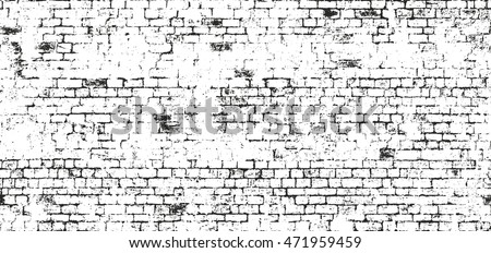 Distressed overlay texture of old brickwork, grunge background. abstract halftone vector illustration. 商業照片 © 