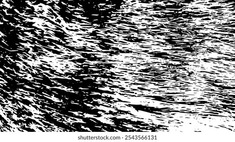 Distressed overlay texture of rough cracked concrete, stone or asphalt with dynamic strokes