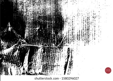 Distressed overlay texture of rough crumpled surface with copy space. Grunge background. One color graphic resource.