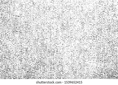 Distressed overlay texture of rough surface, textile, woven fabric . Grunge background. One color graphic resource.