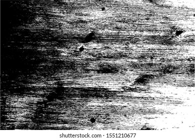 Distressed overlay texture of rough surface, wooden wall. Grunge background. One color graphic resource.