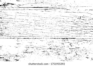 Distressed overlay texture of rough surface, wooden wall. Grunge background. One color graphic resource.