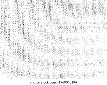 Distressed overlay texture of rough surface, textile, woven fabric. Grunge background. One color graphic resource.