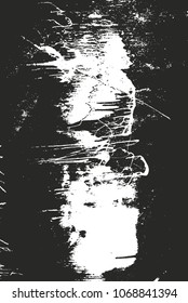 Distressed overlay texture of rusted peeled metal. grunge background. abstract halftone vector illustration