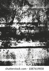 Distressed overlay texture of rusted peeled metal. grunge background. abstract halftone vector illustration