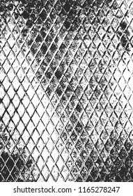 Distressed overlay texture of rusted peeled metal. grunge background. abstract halftone vector illustration