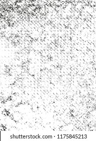 Distressed overlay texture of rusted peeled metal. grunge background. abstract halftone vector illustration