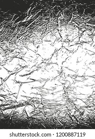 Distressed overlay texture of rusted peeled metal. grunge background. abstract halftone vector illustration