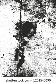 Distressed overlay texture of rusted peeled metal. grunge background. abstract halftone vector illustration