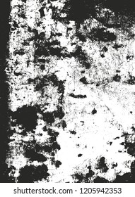 Distressed overlay texture of rusted peeled metal. grunge background. abstract halftone vector illustration