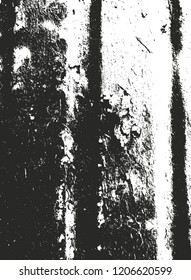 Distressed overlay texture of rusted peeled metal. grunge background. abstract halftone vector illustration