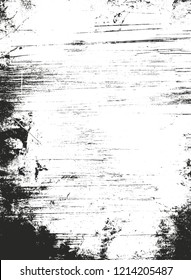 Distressed overlay texture of rusted peeled metal. grunge background. abstract halftone vector illustration