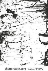 Distressed overlay texture of rusted peeled metal. grunge background. abstract halftone vector illustration