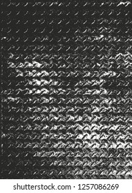 Distressed overlay texture of rusted peeled metal. grunge background. abstract halftone vector illustration