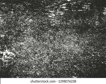 Textura de superposición afligida de metal pelado oxidado. fondo grunge. Ilustración vectorial de semitono abstracto