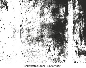 Distressed overlay texture of rusted peeled metal. grunge background. abstract halftone vector illustration