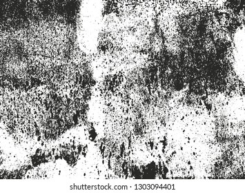 Distressed overlay texture of rusted peeled metal. grunge background. abstract halftone vector illustration