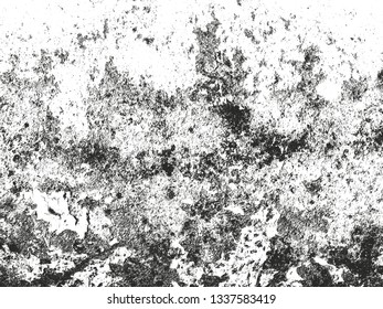 Distressed overlay texture of rusted peeled metal. grunge background. abstract halftone vector illustration
