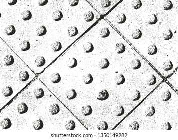 Distressed overlay texture of rusted peeled metal. grunge background. abstract halftone vector illustration