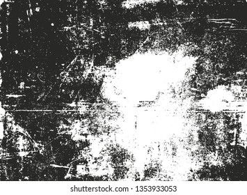 Distressed overlay texture of rusted peeled metal. grunge background. abstract halftone vector illustration
