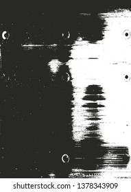 Distressed overlay texture of rusted peeled metal. grunge background. abstract halftone vector illustration