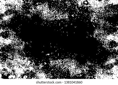 Distressed overlay texture of rusted peeled metal. grunge background. abstract halftone vector illustration