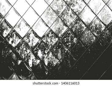 Distressed overlay texture of rusted peeled metal. grunge background. abstract halftone vector illustration