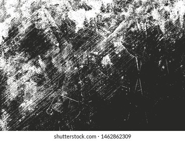 Distressed overlay texture of rusted peeled metal. grunge background. abstract halftone vector illustration