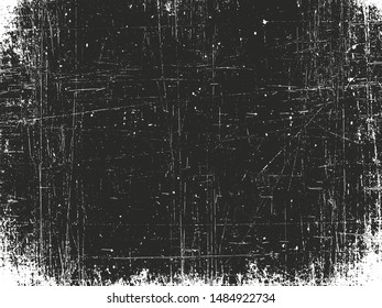 Distressed overlay texture of rusted peeled metal. grunge background. abstract halftone vector illustration