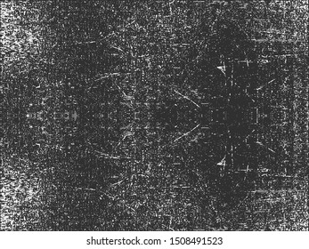 Distressed overlay texture of rusted peeled metal. grunge background. abstract halftone vector illustration