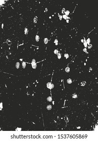 Distressed overlay texture of rusted peeled metal. grunge background. abstract halftone vector illustration