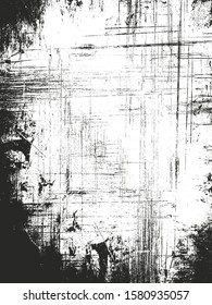 Distressed overlay texture of rusted peeled metal. grunge background. abstract halftone vector illustration