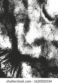 Distressed overlay texture of rusted peeled metal. grunge background. abstract halftone vector illustration