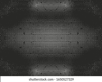Textura superpuesta en peligro de metal pelado. fondo grueso. ilustración abstracta de medio tono vectorial