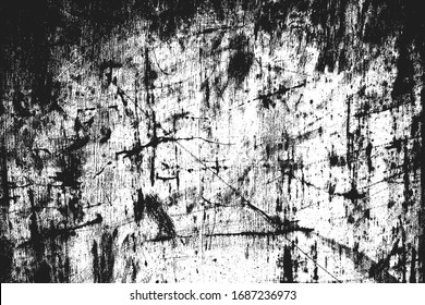 Distressed overlay texture of rusted peeled metal. grunge background. abstract halftone vector illustration