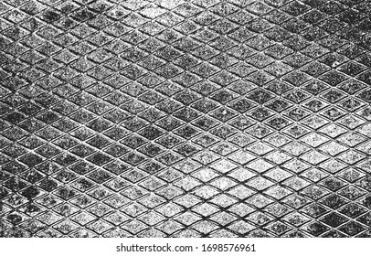 Distressed overlay texture of rusted peeled metal. grunge background. abstract halftone vector illustration