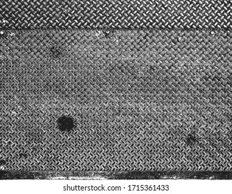 Distressed overlay texture of rusted peeled metal. grunge background. abstract halftone vector illustration