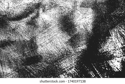 Distressed overlay texture of rusted peeled metal. grunge background. abstract halftone vector illustration