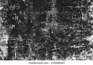 Distressed overlay texture of rusted peeled metal. grunge background. abstract halftone vector illustration