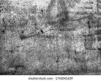 Distressed overlay texture of rusted peeled metal. grunge background. abstract halftone vector illustration