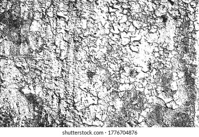 Distressed overlay texture of rusted peeled metal. grunge background. abstract halftone vector illustration