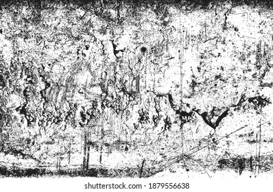Distressed overlay texture of rusted peeled metal. grunge background. abstract halftone vector illustration