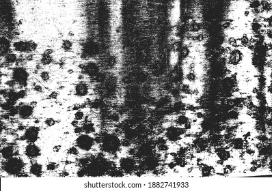 Textura superpuesta en peligro del metal pelado. fondo grueso. ilustración abstracta de vector de medio tono