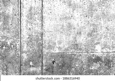 Distressed overlay texture of rusted peeled metal. grunge background. abstract halftone vector illustration
