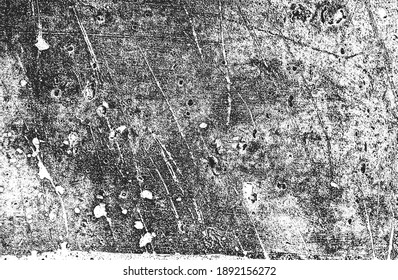 Distressed overlay texture of rusted peeled metal. grunge background. abstract halftone vector illustration